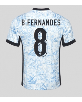 Portogallo Bruno Fernandes #8 Maglia Gara Trasferta Repliche Europei 2024